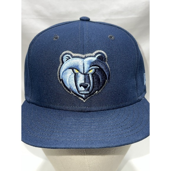 Memphis Grizzlies New Era 9FIFTY Adjustable Snapback Hat Cap Navy Logo - Picture 2 of 13
